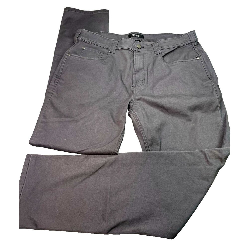 5.11 Tactical mens gray 5 pocket straight leg premium jeans NWOT W36 L32 - Picture 4 of 9